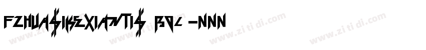 FZHuaSiKeXianTiS Bol字体转换